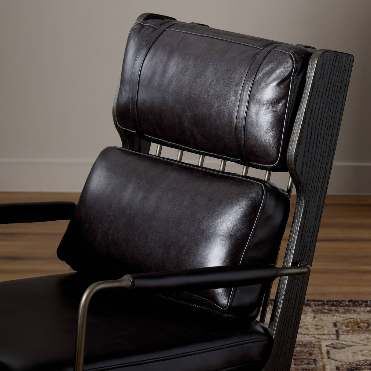 Ludvig Desk Chair in Sonoma Black from Four Hands - Luna Furniture