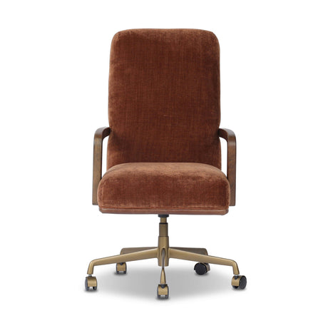 Timeo Desk Chair in Havana Brown from Four Hands - Luna Furniture