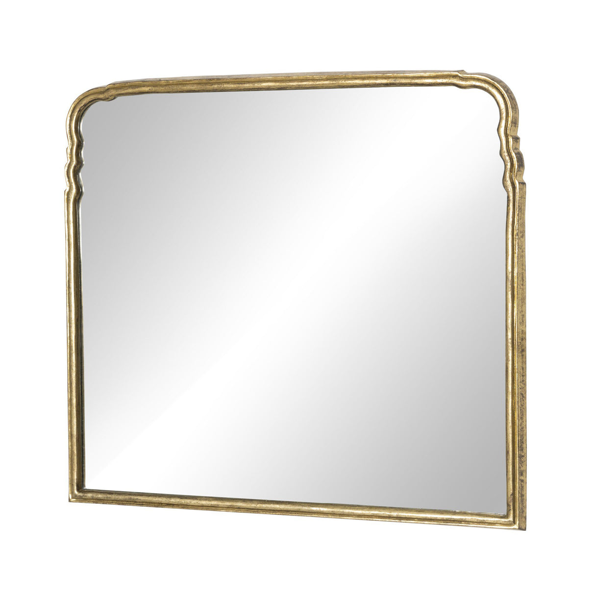 Loire Mantel Mirror in Antiqued Gold Leaf from Four Hands - Luna Furniture