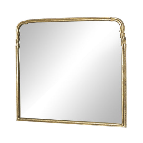 Loire Mantel Mirror in Antiqued Gold Leaf from Four Hands - Luna Furniture