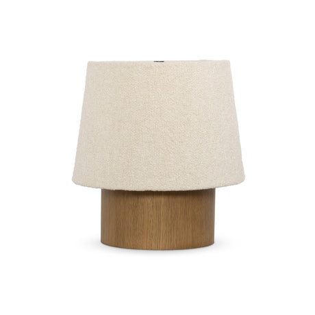 Kenoa Table Lamp in Light Smoked Oak Veneer from Four Hands - Luna Furniture