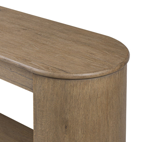 Farrow Console Table in Drifted Oak Veneer from Four Hands - Luna Furniture