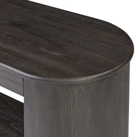 Farrow Console Table in Smoked Black Veneer from Four Hands - Luna Furniture