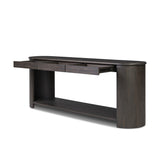 Farrow Console Table in Smoked Black Veneer from Four Hands - Luna Furniture