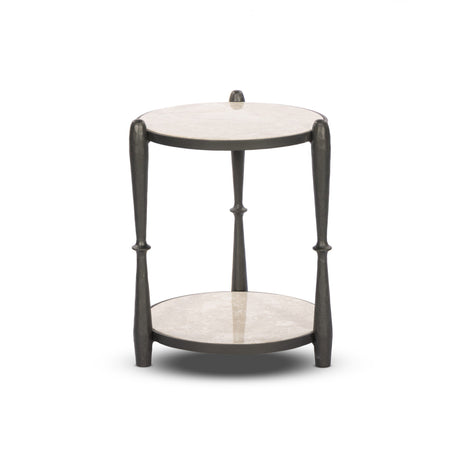 Ruthie End Table in Lunar Marble from Four Hands - Luna Furniture