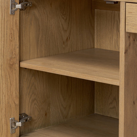 Tula Executive Desk in Worn Oak Veneer from Four Hands - Luna Furniture