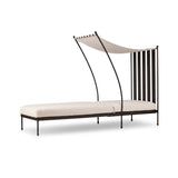 Tally Adjustable Outdoor Chaise in Bombay Flax from Four Hands - Luna Furniture