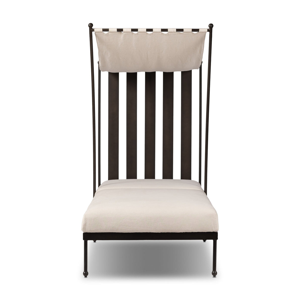 Tally Adjustable Outdoor Chaise in Bombay Flax from Four Hands - Luna Furniture