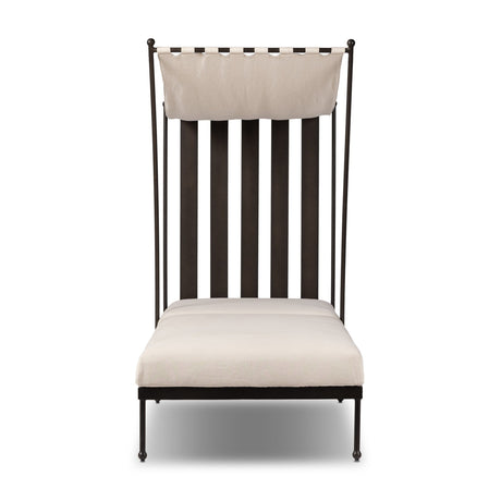 Tally Adjustable Outdoor Chaise in Bombay Flax from Four Hands - Luna Furniture