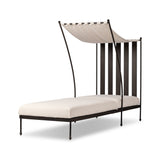 Tally Adjustable Outdoor Chaise in Bombay Flax from Four Hands - Luna Furniture
