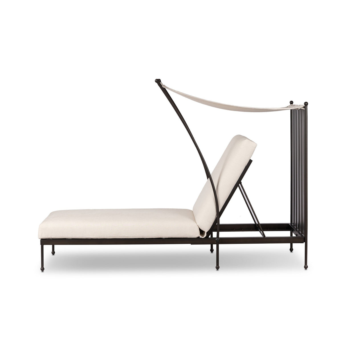 Tally Adjustable Outdoor Chaise in Bombay Flax from Four Hands - Luna Furniture