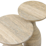 Cora Nesting End Tables in Textured Sandy Grey from Four Hands - Luna Furniture