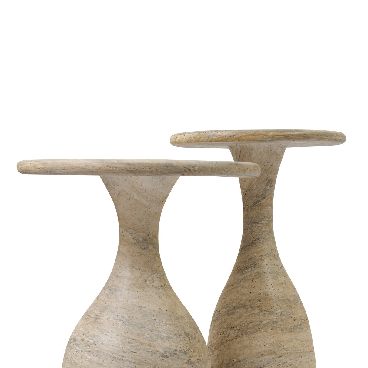 Cora Nesting End Tables in Textured Sandy Grey from Four Hands - Luna Furniture