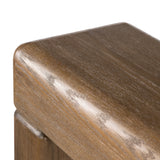 Eva Console Table in Drifted Oak Veneer from Four Hands - Luna Furniture