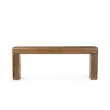 Eva Console Table in Drifted Oak Veneer from Four Hands - Luna Furniture