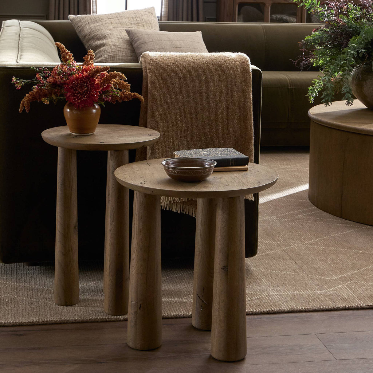 Cooper Nesting End Tables in Drifted Oak from Four Hands - Luna Furniture