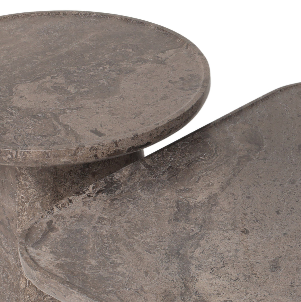 Zane Coffee Table Set in Warm Grey Marble from Four Hands - Luna Furniture