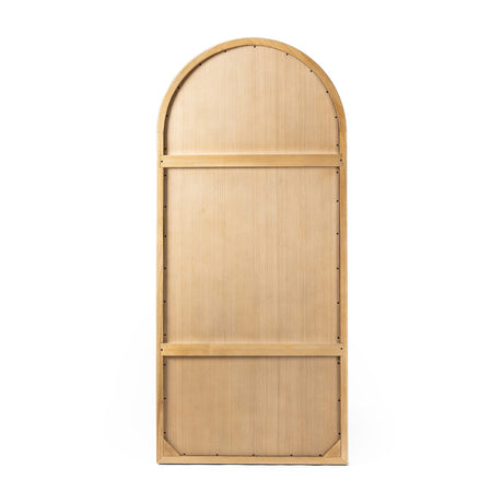 Belvin Floor Mirror in Sandy Nettlewood from Four Hands - Luna Furniture