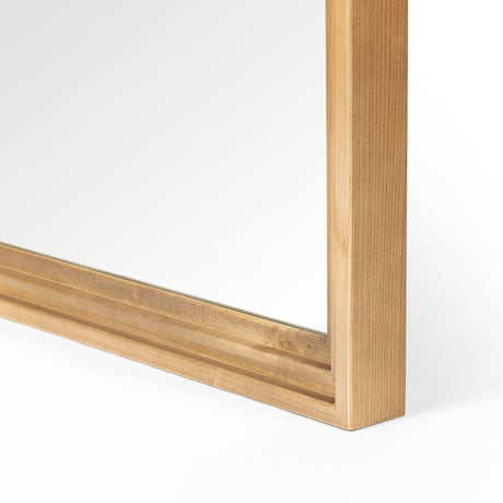 Belvin Floor Mirror in Sandy Nettlewood from Four Hands - Luna Furniture