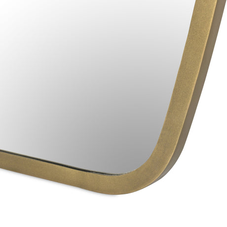 Vault Mirror in Antique Brass Iron from Four Hands - Luna Furniture