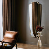 Vault Mirror in Antique Brass Iron from Four Hands - Luna Furniture