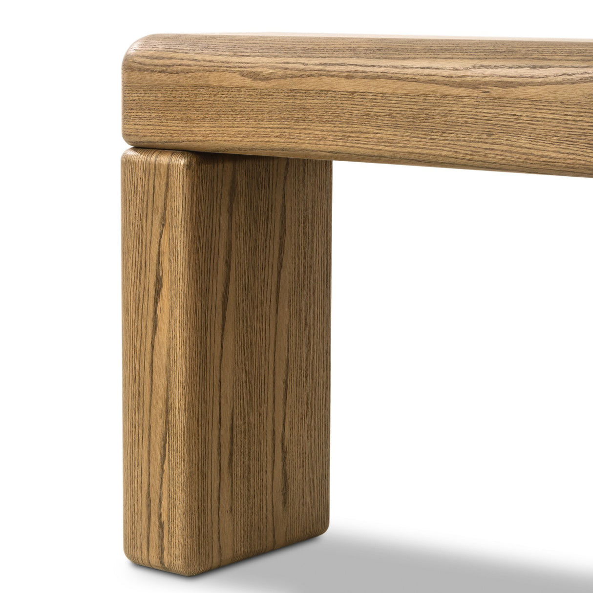 Eva Console Table in Drifted Oak Veneer from Four Hands - Luna Furniture