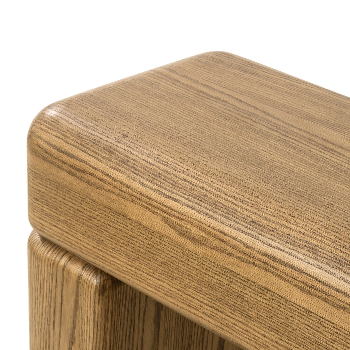 Eva Console Table in Drifted Oak Veneer from Four Hands - Luna Furniture