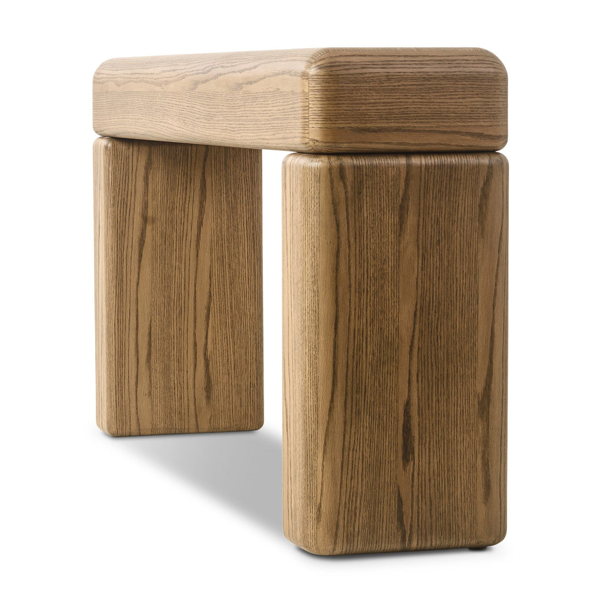 Eva Console Table in Drifted Oak Veneer from Four Hands - Luna Furniture