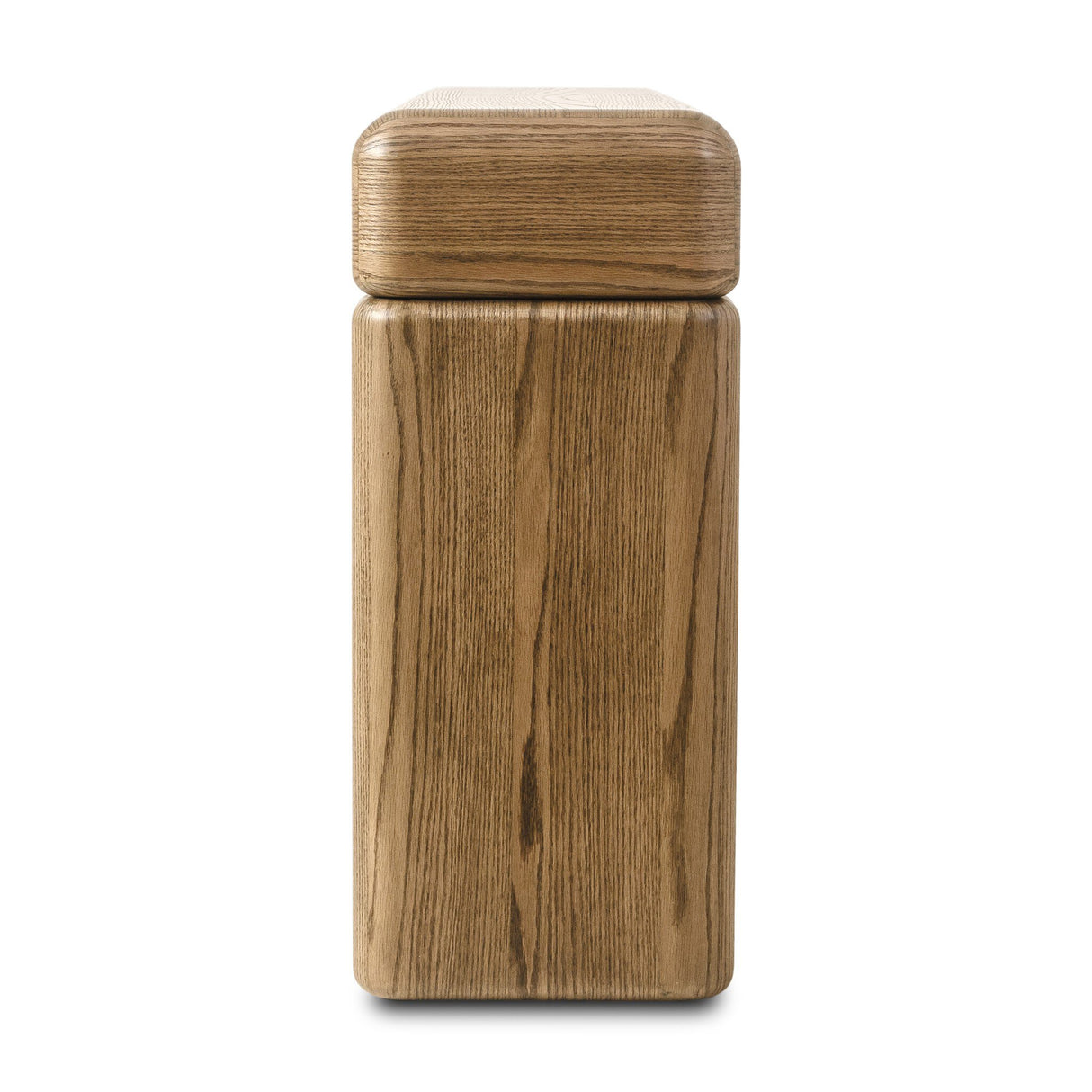 Eva Console Table in Drifted Oak Veneer from Four Hands - Luna Furniture