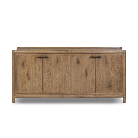 Glenview 4 Door Sideboard in Weathered Oak from Four Hands - Luna Furniture