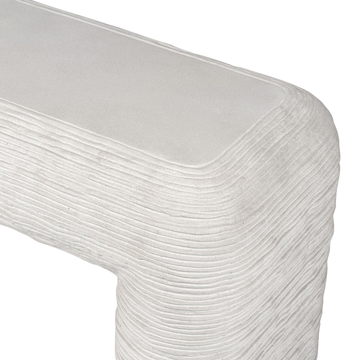 Cirri Console Table in Smooth Lunar Concrete from Four Hands - Luna Furniture