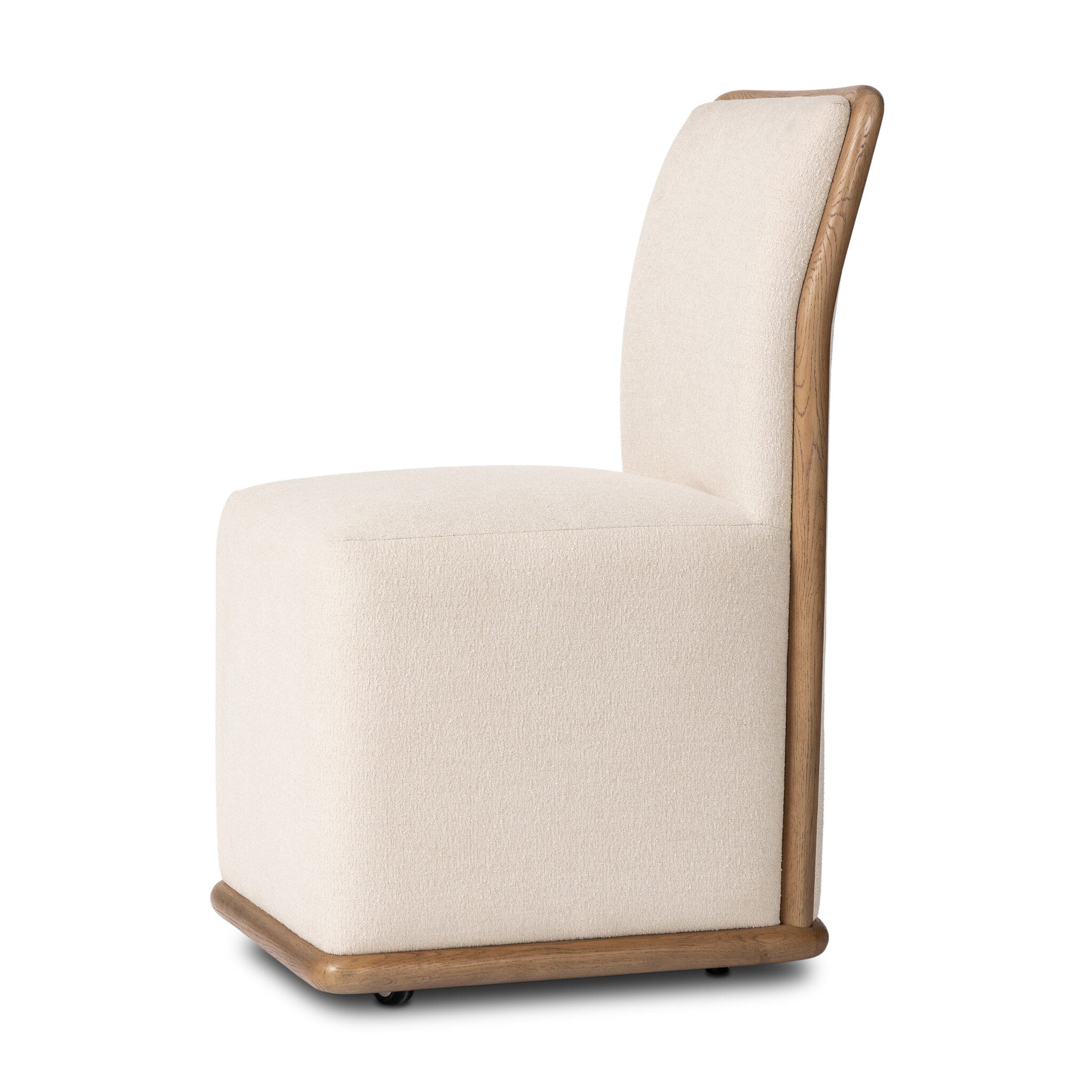 Christa Dining Chair in Crypton Wayfarer Snow – Luna Furniture