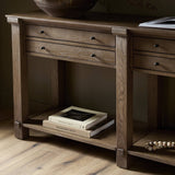 Gardendale Console Table in Tan Oak from Four Hands - Luna Furniture