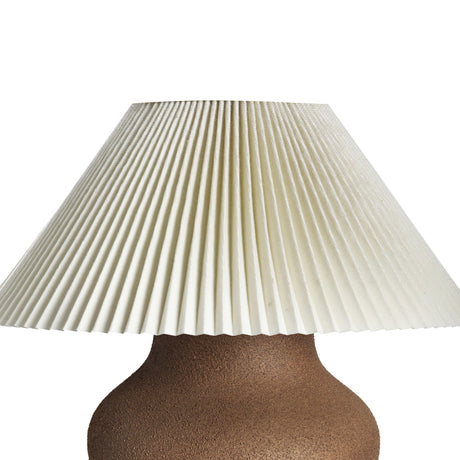Parma Table Lamp in Textured Dark Sand Porcelain from Four Hands - Luna Furniture