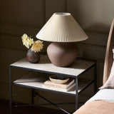 Parma Table Lamp in Textured Dark Sand Porcelain from Four Hands - Luna Furniture