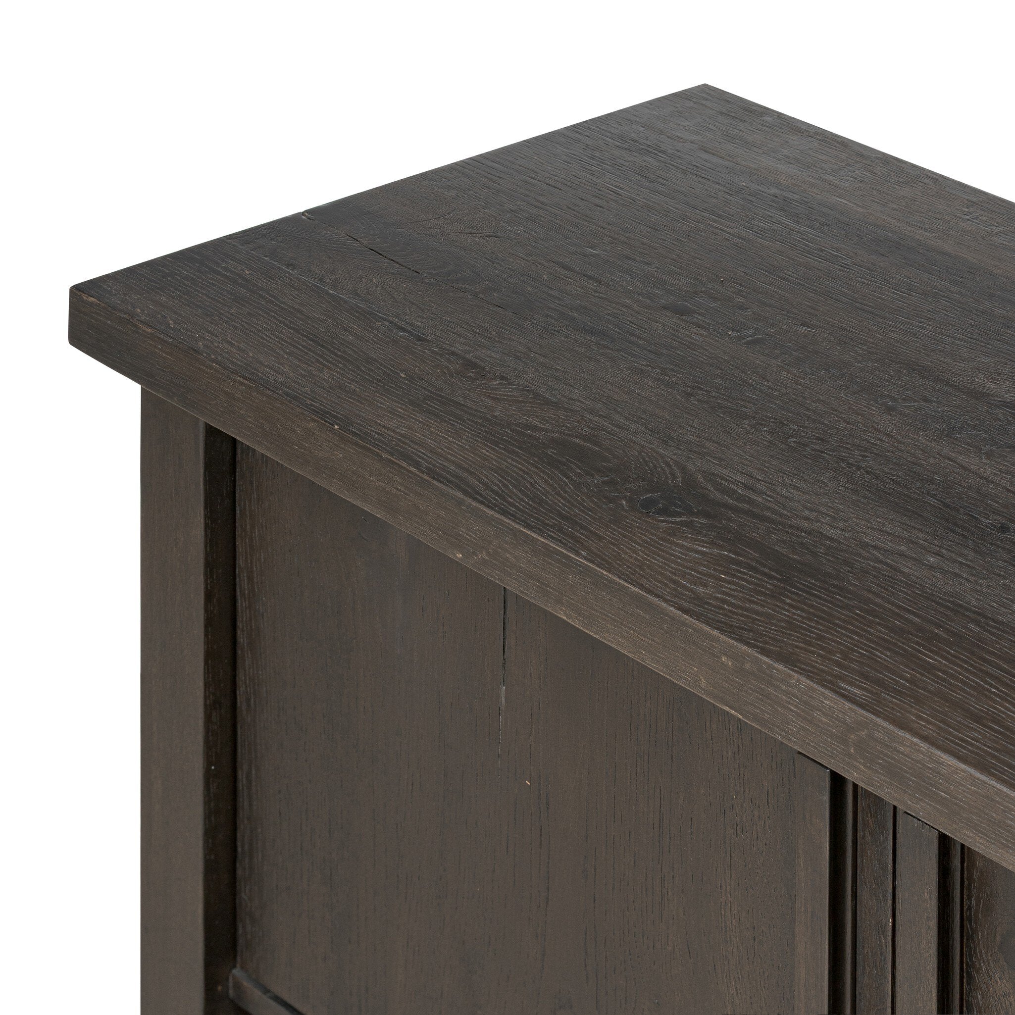 Dalton Media Console in Smoked Black Oak – Luna Furniture
