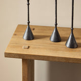 Zeno Console Table in Distressed Blonde Oak Veneer from Four Hands - Luna Furniture