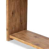 Zeno Console Table in Distressed Blonde Oak Veneer from Four Hands - Luna Furniture