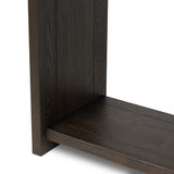 Zeno Console Table in Smoked Black Resawn Oak from Four Hands - Luna Furniture