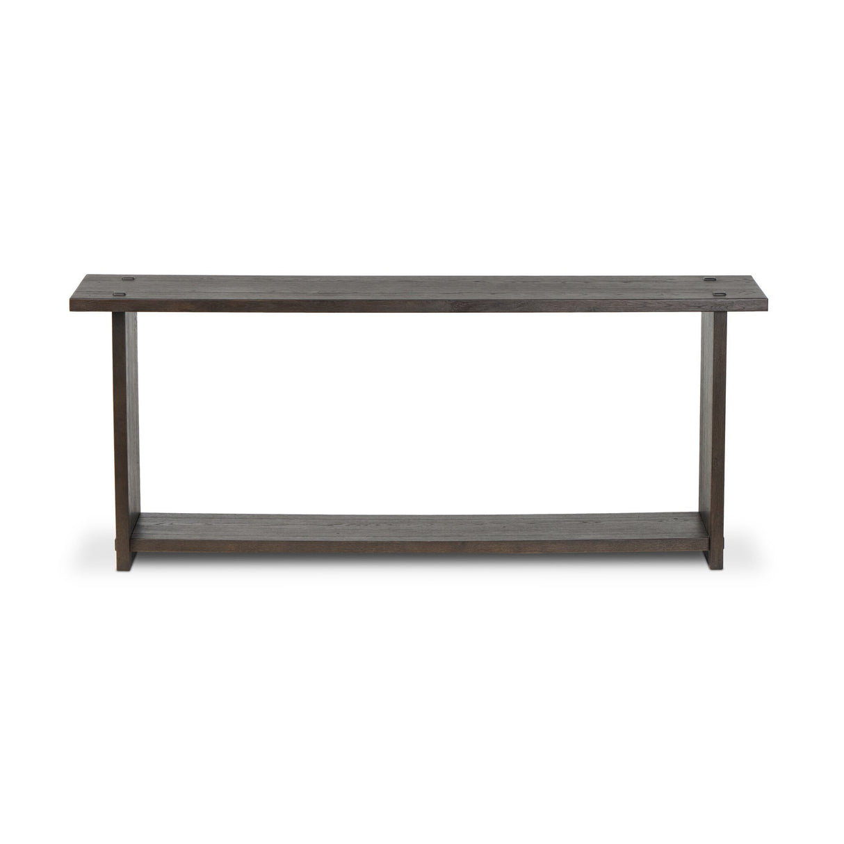 Zeno Console Table in Smoked Black Resawn Oak from Four Hands - Luna Furniture