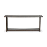 Zeno Console Table in Smoked Black Resawn Oak from Four Hands - Luna Furniture