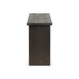 Zeno Console Table in Smoked Black Resawn Oak from Four Hands - Luna Furniture