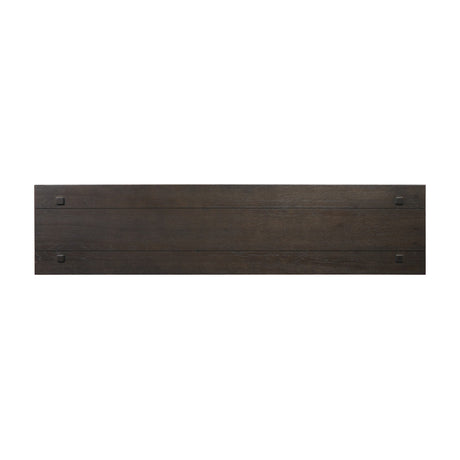 Zeno Console Table in Smoked Black Resawn Oak from Four Hands - Luna Furniture