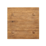 Zeno End Table in Distressed Blonde Oak Veneer from Four Hands - Luna Furniture