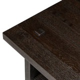 Zeno End Table in Smoked Black Resawn Oak from Four Hands - Luna Furniture