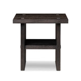 Zeno End Table in Smoked Black Resawn Oak from Four Hands - Luna Furniture