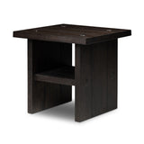 Zeno End Table in Smoked Black Resawn Oak from Four Hands - Luna Furniture
