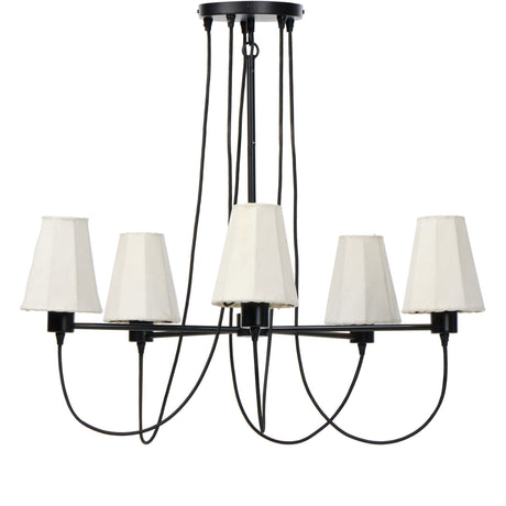 Webster Chandelier in Jet Black from Four Hands - Luna Furniture