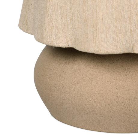 Posie Table Lamp in Tan Speckled Ceramic from Four Hands - Luna Furniture