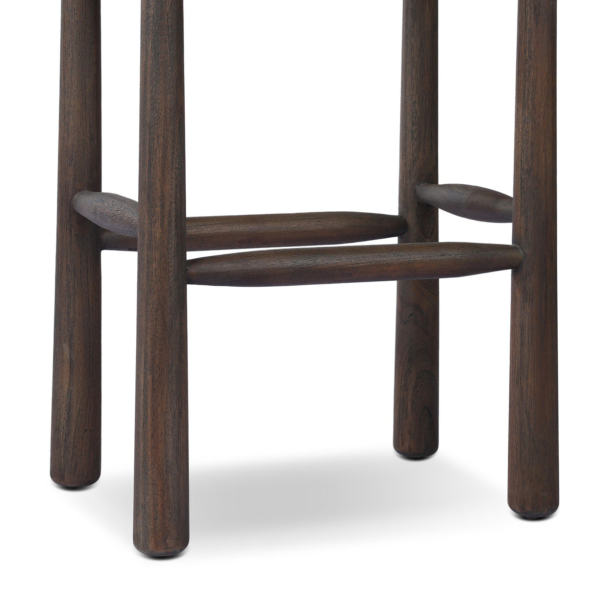 Savio Outdoor Bar + Counter Stool in Dark Textured Woven from Four Hands - Luna Furniture
